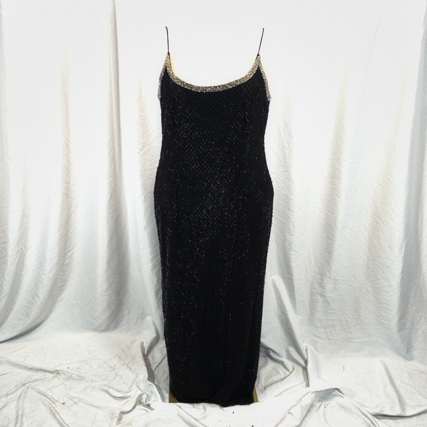 Dazzling Black Sequin Gown for Show-Stopping Nights