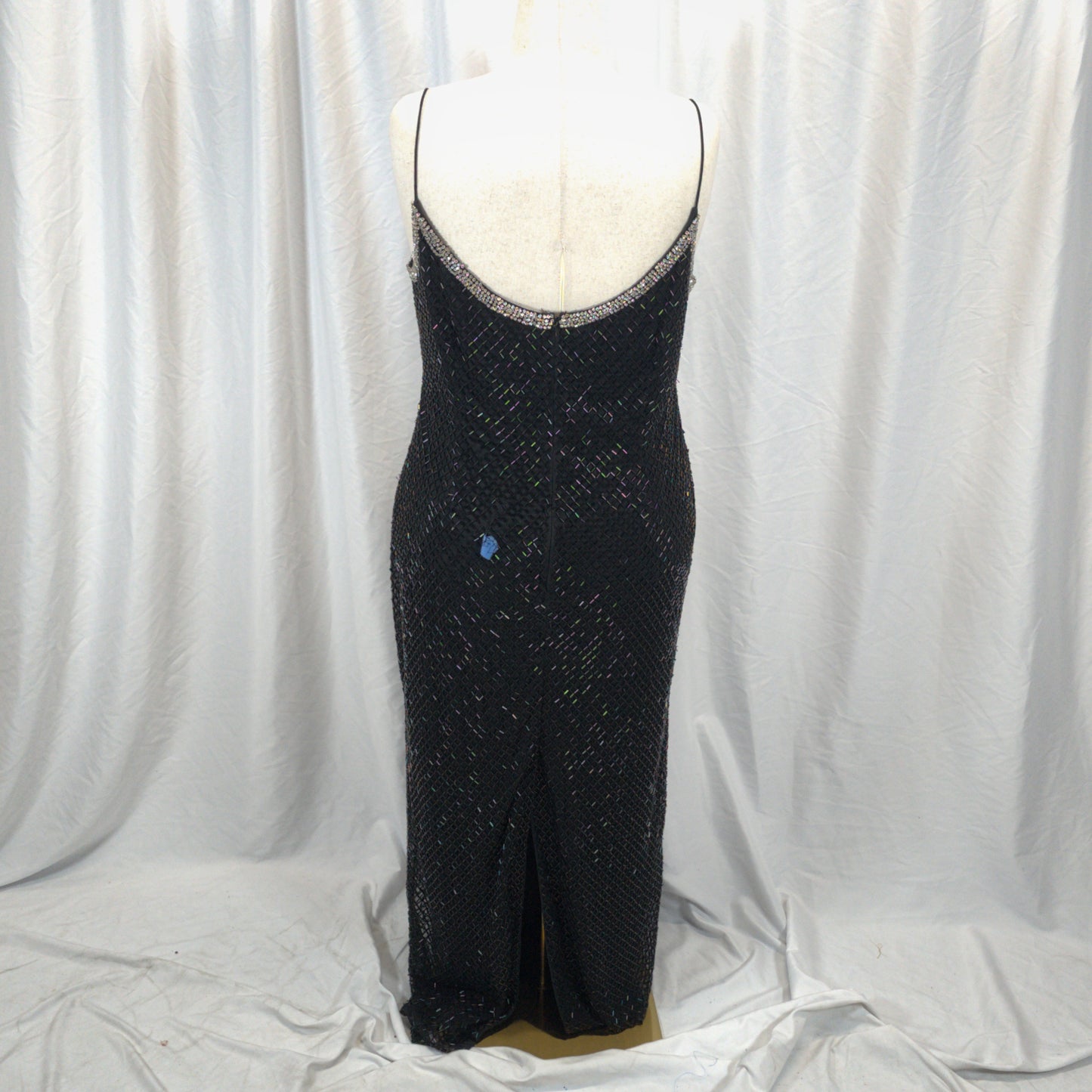 Dazzling Black Sequin Gown for Show-Stopping Nights