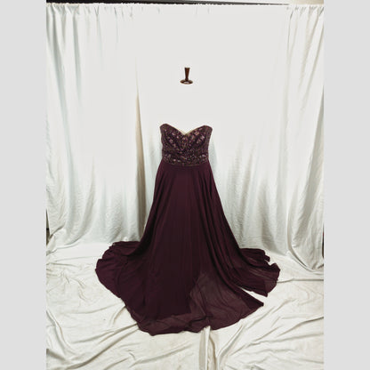 Show-Stopping Plum Sequin Gown: Unleash Your Inner Diva