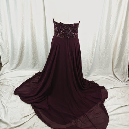 Show-Stopping Plum Sequin Gown: Unleash Your Inner Diva