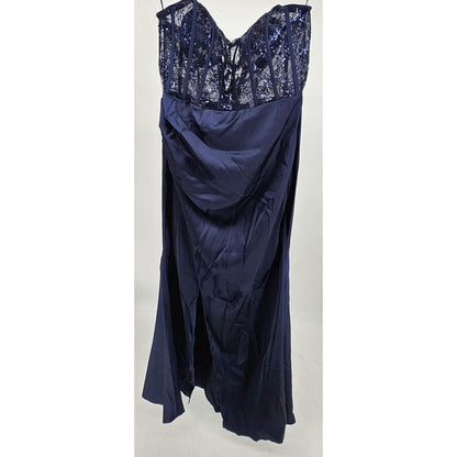 Sassy Evening Dress with Lace Bustier