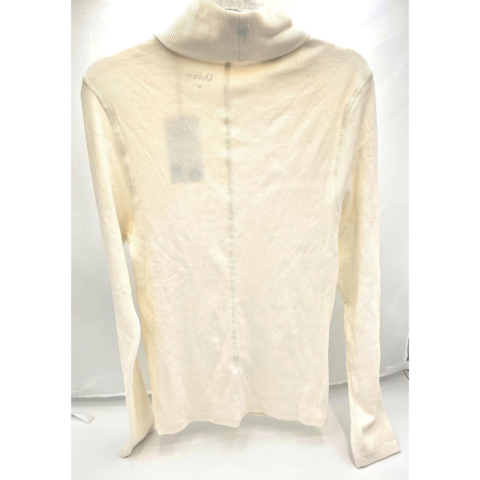 Quince Classic Creamy Cashmere Turtleneck Sweater - Your Winter Hug!/M