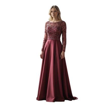 Garnet Gown: A Slice of Glamour with a Side of Drama