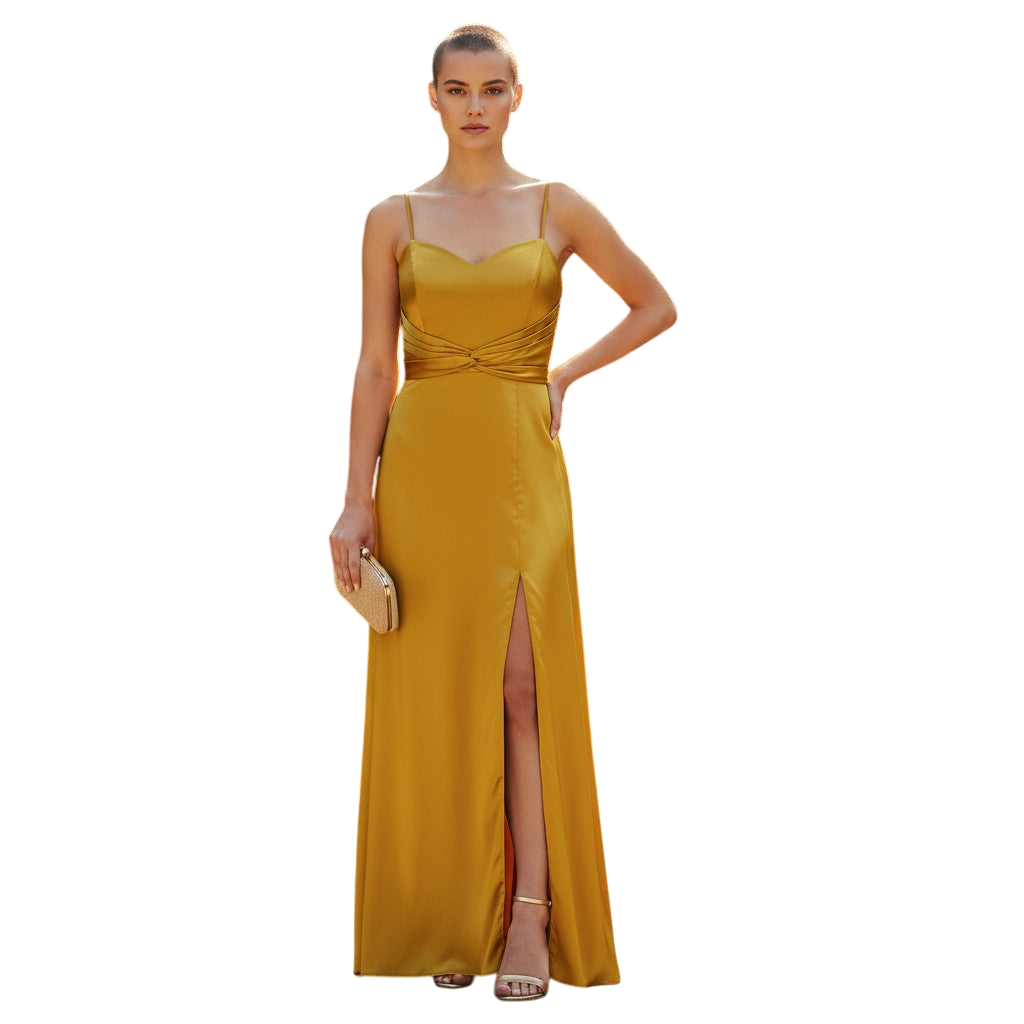 Golden Hour Elegance: The Satin Slip Dress