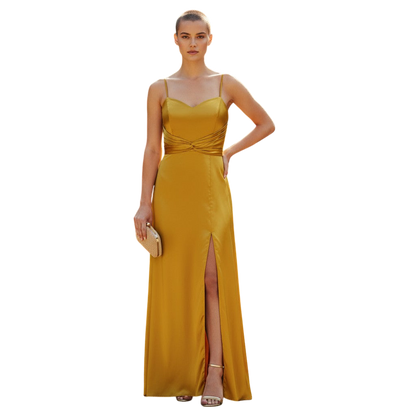 Golden Hour Elegance: The Satin Slip Dress