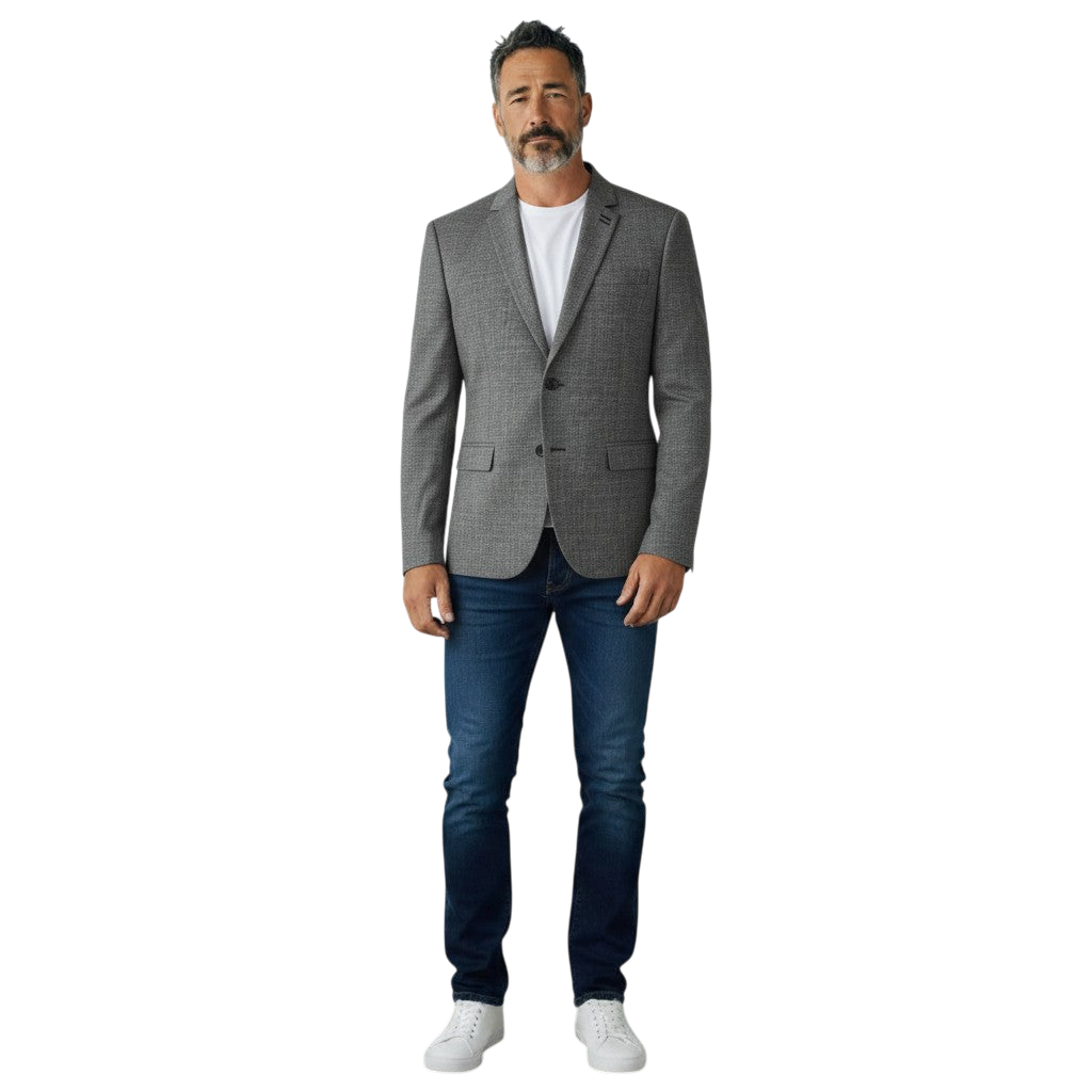 Back-Buttoned Charisma Blazer: Style Meets Secret Agent Vibes