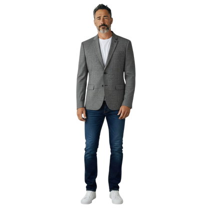Back-Buttoned Charisma Blazer: Style Meets Secret Agent Vibes