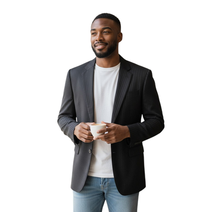Pinstripe Power Play Blazer: Elevate Your Authority Game