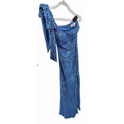 Twinkling Dreams One-Shoulder Sequin Dress