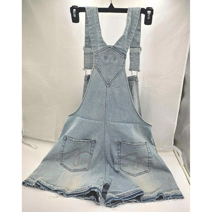 Light Wash Short Overalls - Ready for Adventure!