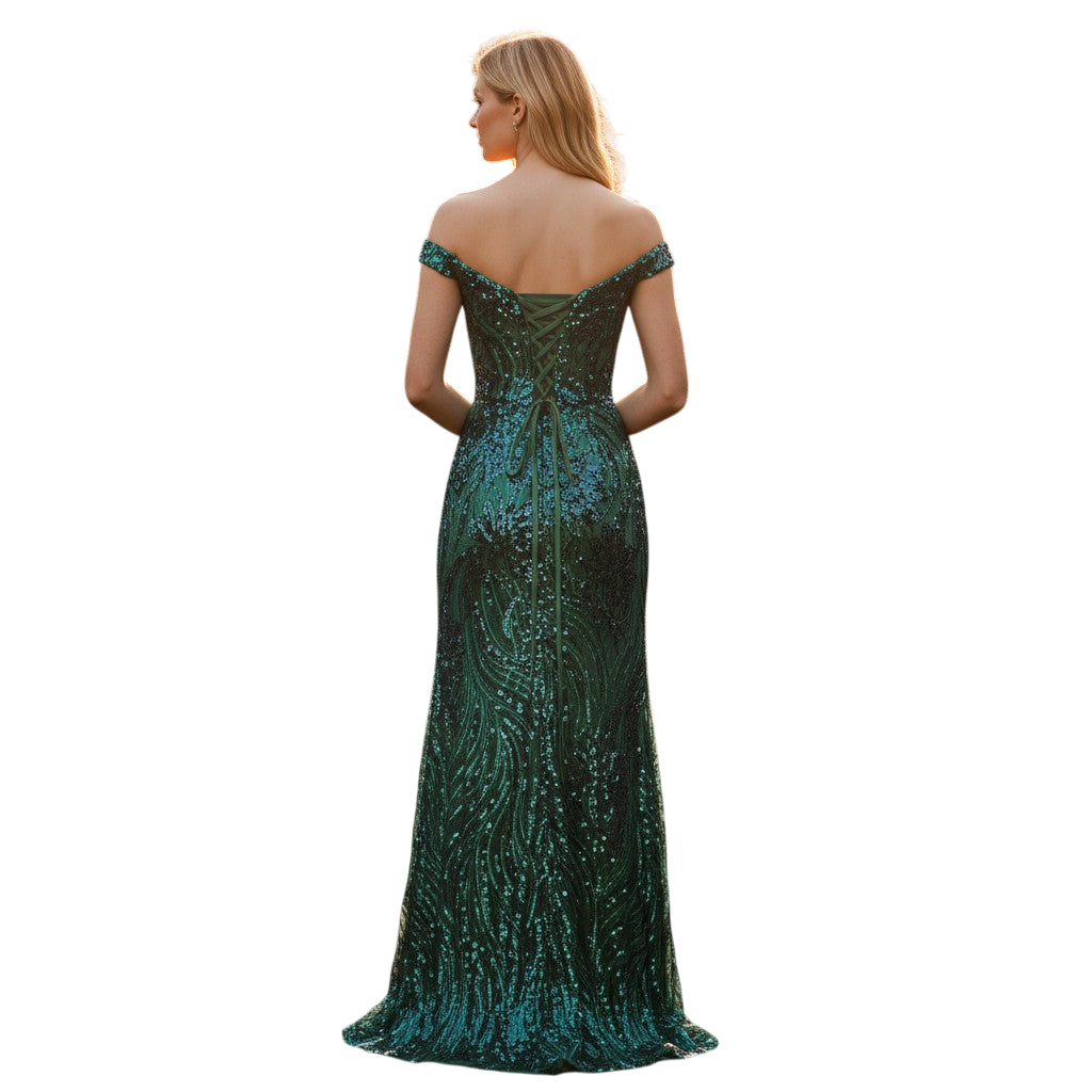 Enchanted Evening Gown with a Twist
