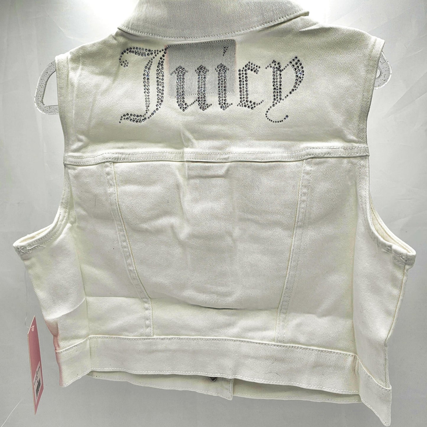 White Denim Sleeveless Jacket - Crop It Like It's Hot!