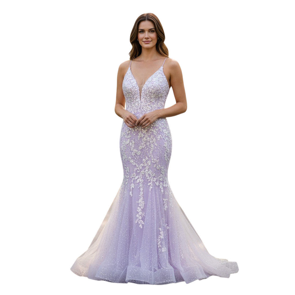 Lavender Dreamwave Gown: Turn Heads & Hearts!
