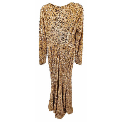 Sequin Long Sleeve Maxi Dress - Sparkle Like You Mean It!