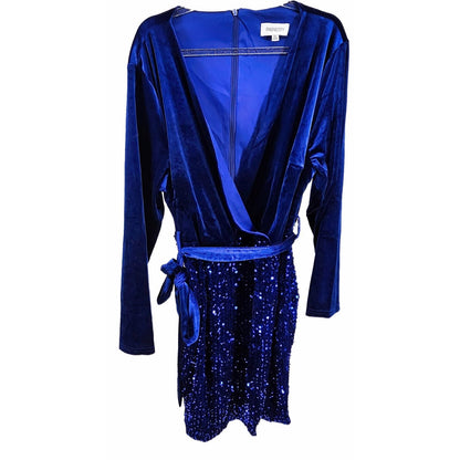 Velvet & Sequin Mini Dress - Party Ready!