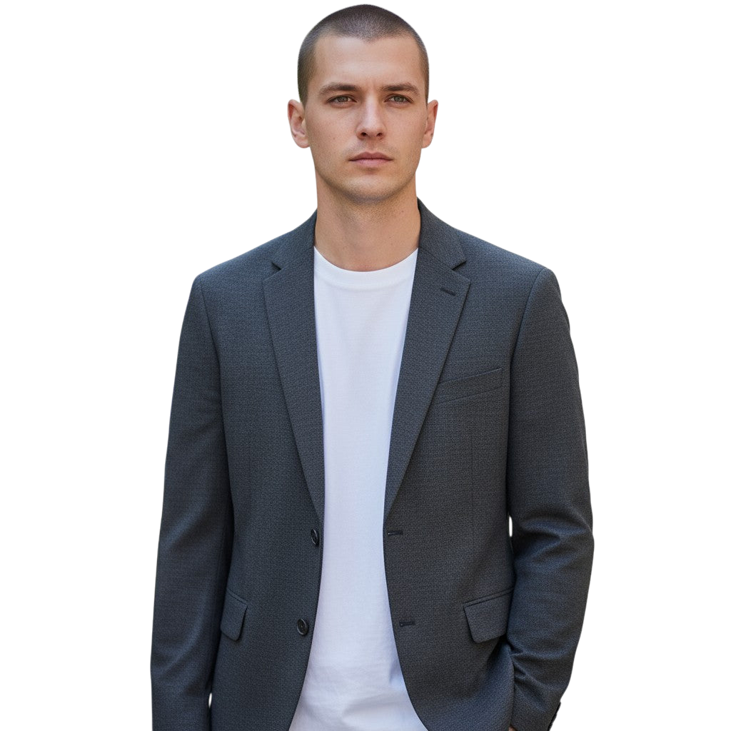 Dapper Dynamo: Classic Grey Blazer for Every Occasion