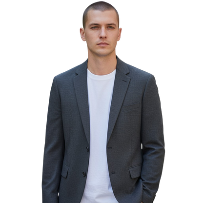 Dapper Dynamo: Classic Grey Blazer for Every Occasion