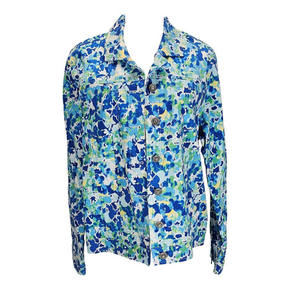 Floral Fiesta Women's Casual Jacket - Button Up Your Style!