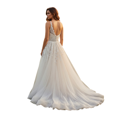 Whimsical Lace Dreams: The One-Shoulder Wonder Gown