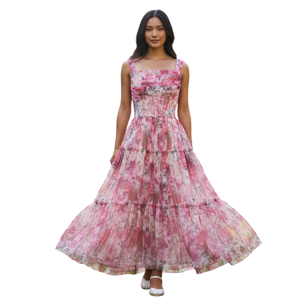 Petal-Powered Party Dress: A Flirty Floral Fantasy