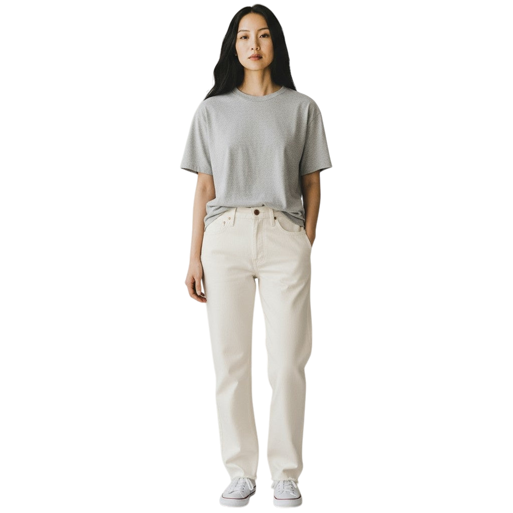 Classic Creamy White Women's Jeans - The Pants That Whisper Style