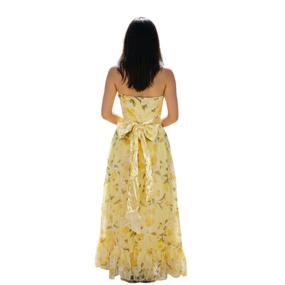 Sunshine Serenade Floral Midi Dress