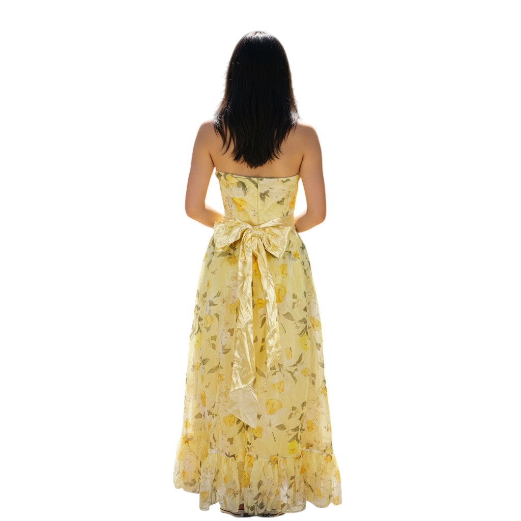 Sunshine Serenade Floral Midi Dress