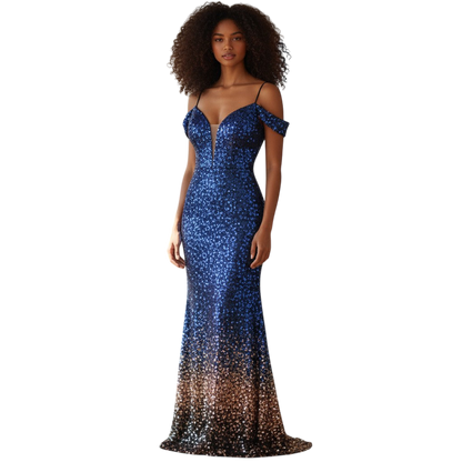 Starry Night Glamour Gown: Shine Like the Cosmos!