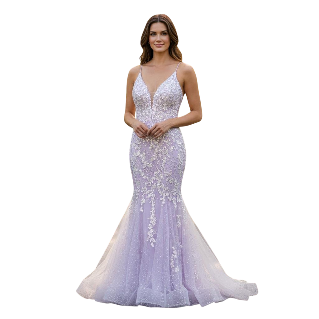 Lavender Dreamwave Gown: Turn Heads & Hearts!