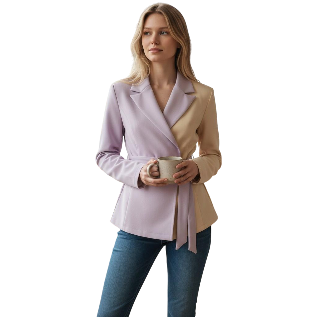 Two-Tone Tango Wrap Jacket