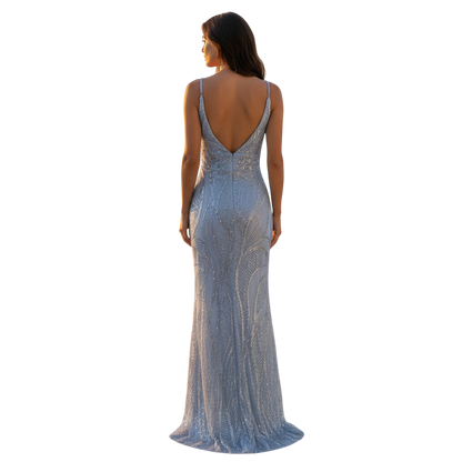 Ocean Breeze Glam Gown: Make Waves This Season!