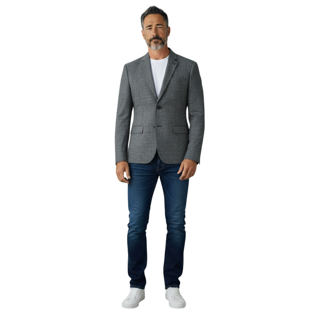 Back-Buttoned Charisma Blazer: Style Meets Secret Agent Vibes