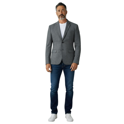 Back-Buttoned Charisma Blazer: Style Meets Secret Agent Vibes