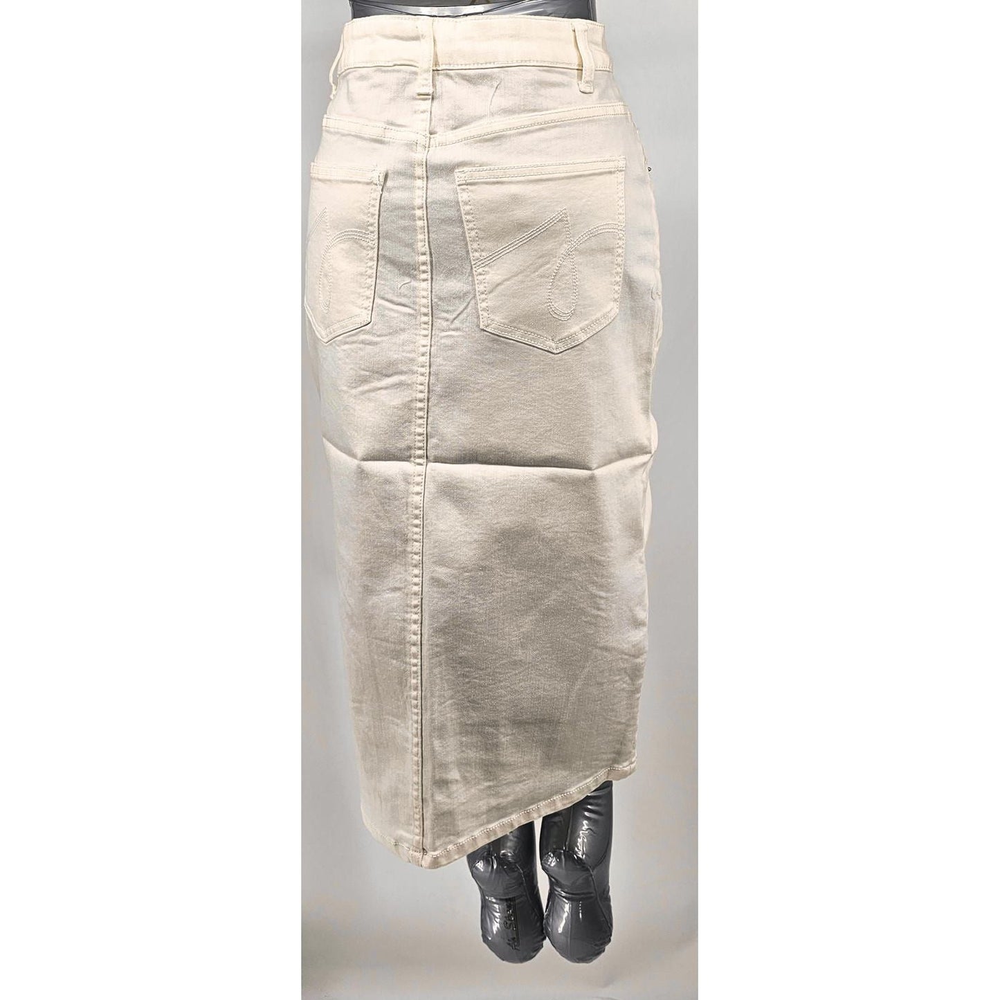 Denim Ankle Length Skirt