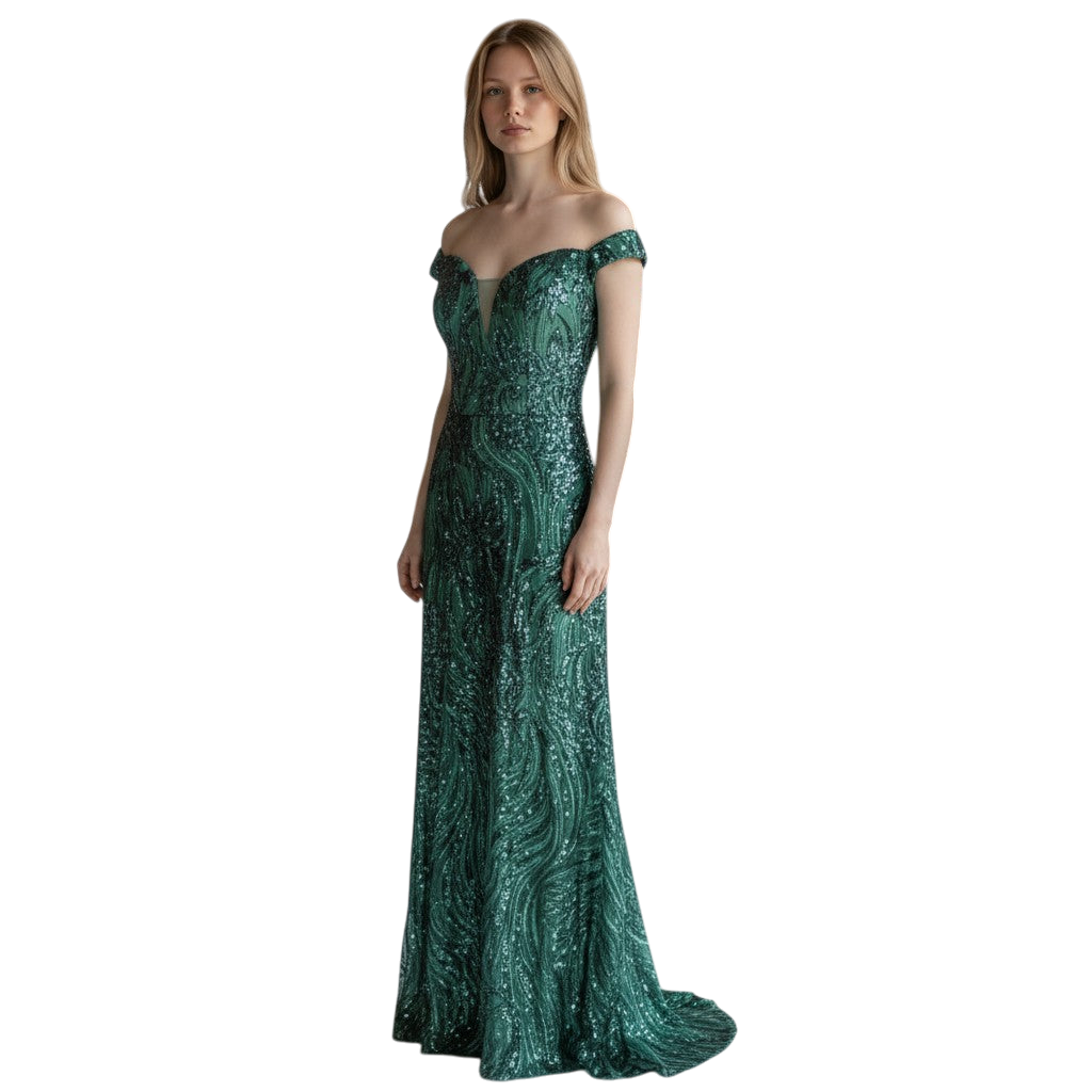Enchanted Evening Gown with a Twist