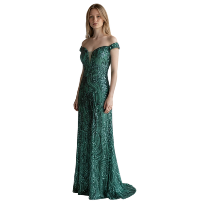Enchanted Evening Gown with a Twist