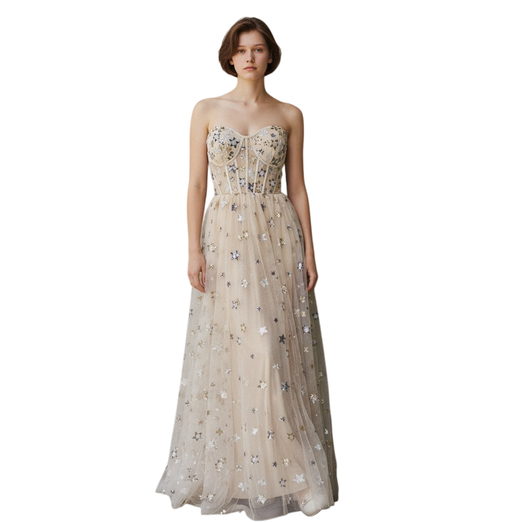 Starlit Dream Gown: Dance Among the Stars