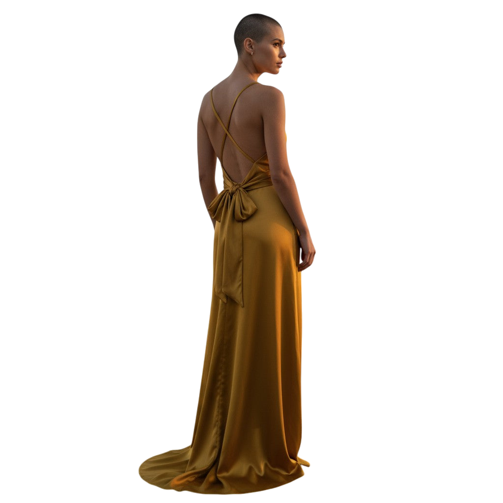 Golden Hour Elegance: The Satin Slip Dress