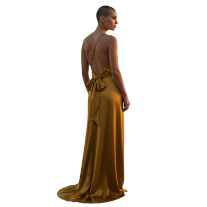 Golden Hour Elegance: The Satin Slip Dress