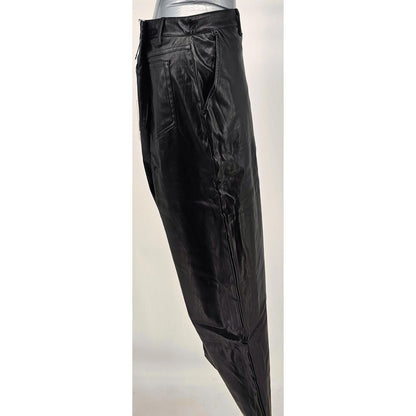 Sleek Women's Faux Leather Pants - Channel Your Inner Rockstar