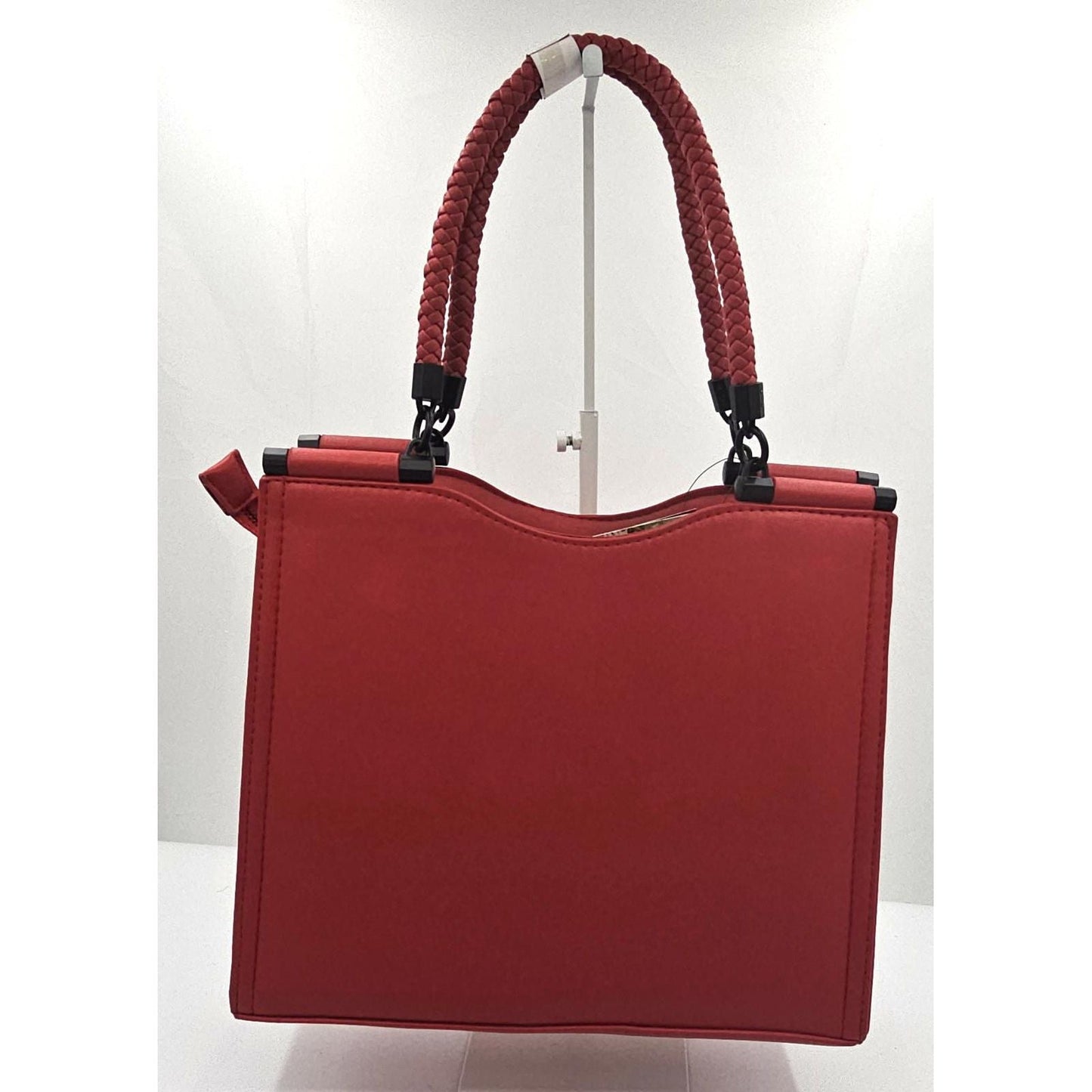 Sassy Braided Handle Tote Handbag