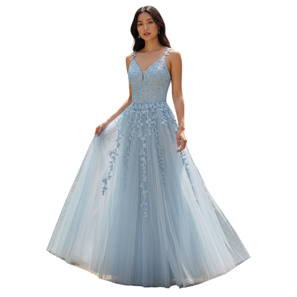 Sky-Blue Daydream Maxi Dress: Float into Style!