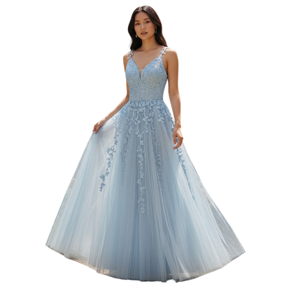 Sky-Blue Daydream Maxi Dress: Float into Style!