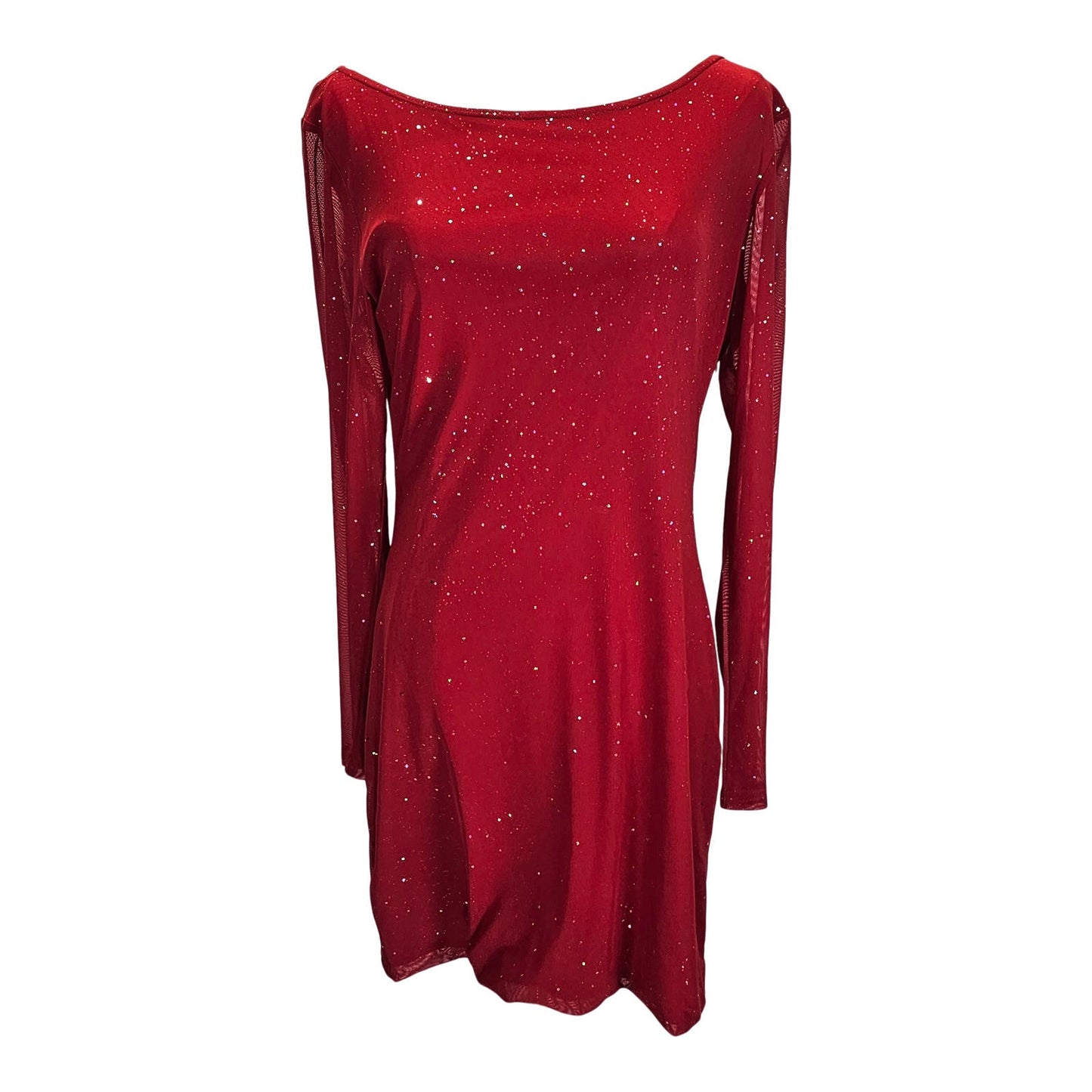 Sparkle and Shine Mini Dress with Back Bling