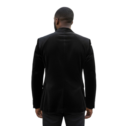 Velvet Victory: The Double Button Chic Blazer
