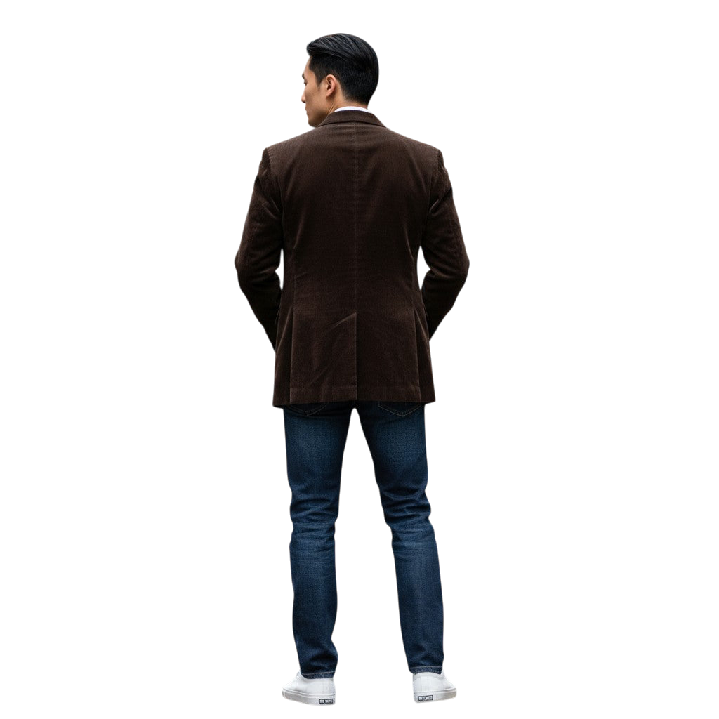 Chic Chocolate Velvet Blazer: Class Meets Cozy!