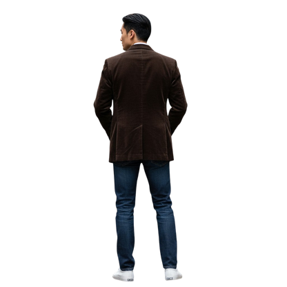 Chic Chocolate Velvet Blazer: Class Meets Cozy!
