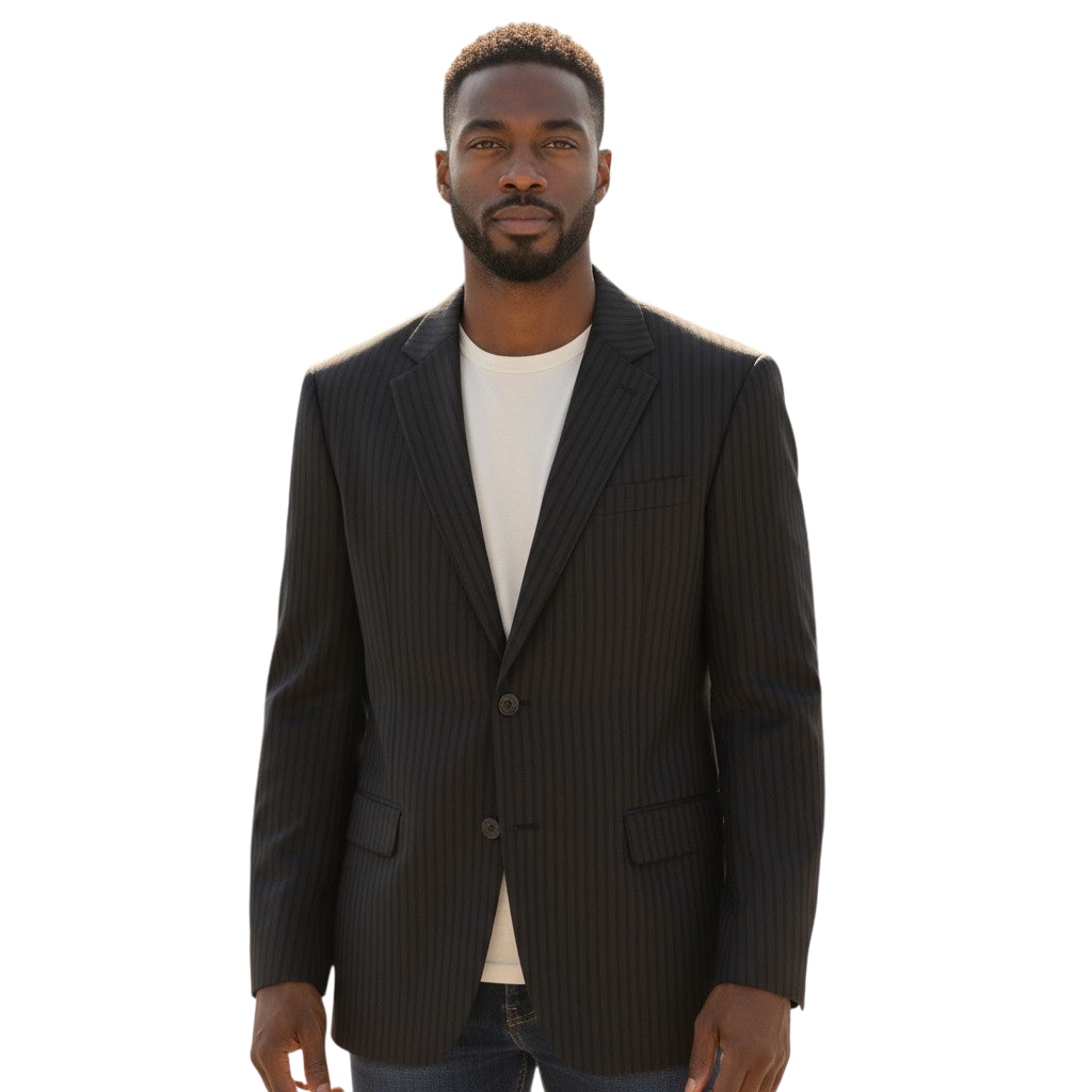 Pinstripe Power Play Blazer: Elevate Your Authority Game