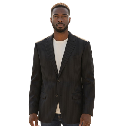 Pinstripe Power Play Blazer: Elevate Your Authority Game