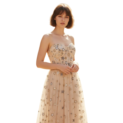 Starlit Dream Gown: Dance Among the Stars